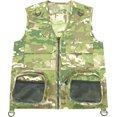 thumbnail image 2 of Cargo Vest for Kids with Reflective Straps & Bucket Hat with Chin Strap - Camo - S/M, 2 of 7