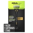 thumbnail image 1 of GilletteLabs with Exfoliating Bar by Gillette Razor for Men, Gold Edition - 1 Handle, 2 Razor Blade Refills, Includes Premium Magnetic Stand, 1 of 9