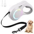 thumbnail image 2 of PENGXIANG Retractable Dog Leash with LED Light 16ft Portable Retractable Walking Leash with Ergonomic Handle 600mAh Rechargeable LED Lighted Dog Leash Retractable Leash for Small Medium D, 2 of 11