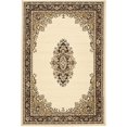 thumbnail image 1 of Unique Loom 3137480 4 6 feet (4' x 6') Mashad Area Rug, 4 x 6, Ivory/Brown, 1 of 1