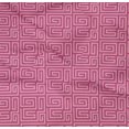 thumbnail image 4 of oneOone Organic Cotton Poplin Twill Fabric Greek Key Geometric Print Sewing Fabric BTY 42 Inches Wide, 4 of 4