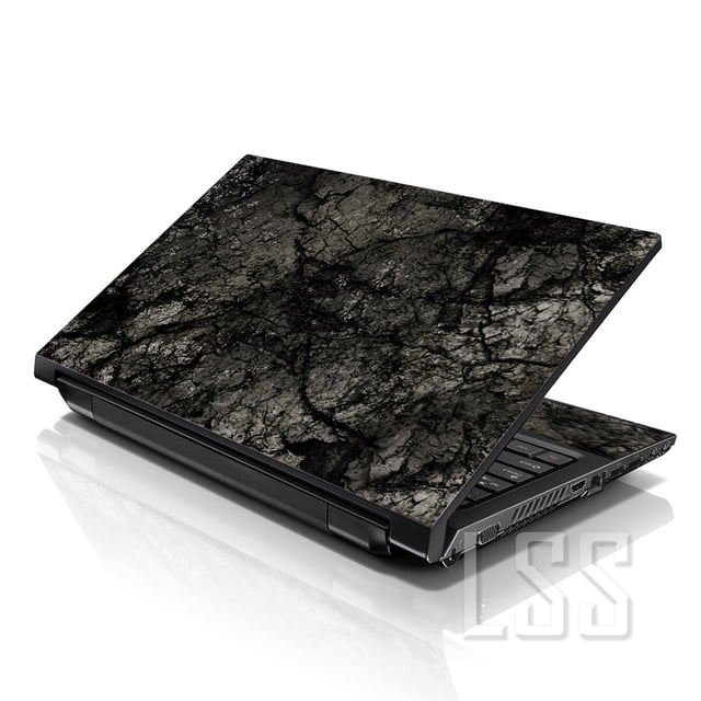 LSS Laptop Skin Sticker Decal Cover Black Ground Fits 17" to 19" Laptops