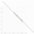 thumbnail image 2 of 925 Sterling Silver Solid Polished Fancy Ringed Anklet 10 Inch Spring Ring Jewelry Gifts for Women, 2 of 3