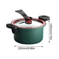 thumbnail image 2 of Danhjin Nonstick Pressure Cooker Pressure Cooker 3.5L Non Stick Electric Cooking Tools For Stewing Steaming Or Slow Cooking Cookware Set, 2 of 9
