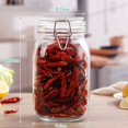 thumbnail image 3 of Transparent  Glass Snap Storage Jar Household Kitchen Sealed Jar Grain Storage Box Tea Tin Multi-purpose Containe, 3 of 3