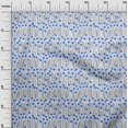 thumbnail image 3 of oneOone Viscose Chiffon Blue Fabric Abstract Floral Craft Projects Decor Fabric Printed By The Yard 42 Inch Wide, 3 of 5
