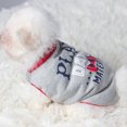 thumbnail image 3 of CBFFDC Letter Print Pet Clothes Adorable Letter Print Pet T shirts Threaded Neckline Two Legged Design Soft Comfortable Summer Puppy Clothes, 3 of 6