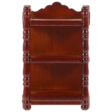 SHISUYAN Doll House Furniture Dollhouse Bedside Table Miniature Wooden Mini Bedroom Nightstand