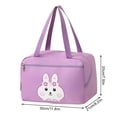 thumbnail image 5 of Mefallenssiah Back to School Handheld Picnic Bag with Rice Insulation Bag Bento Bag Cloth Lunch Box Bag Meal Bag, 5 of 5