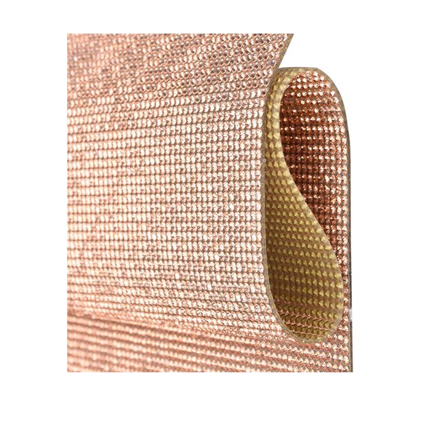 tredstone Crystal Rhinestone Ribbon Clothing Accessories Sticker Convenient Using Present Decoration Sheet with Shine Appearance Exquisite champagne 8 hot melt glue