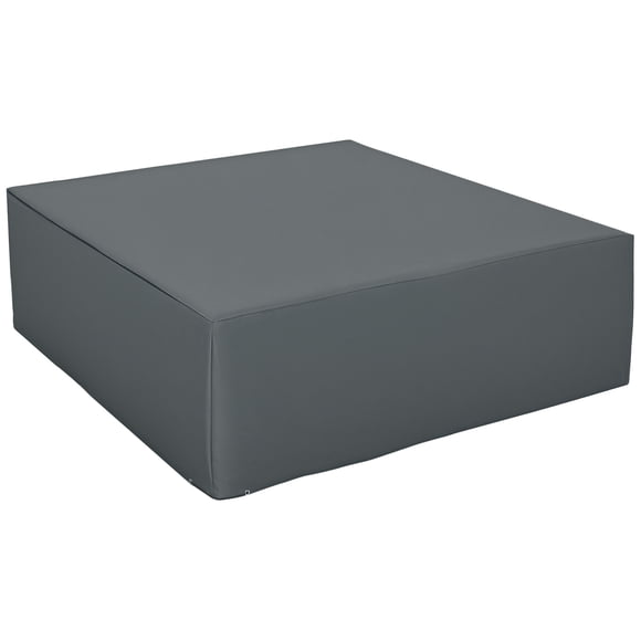 Outsunny Housses pour Meubles de Patio Imperméables 600D, 80.7 Pouces x 75.6 Pouces x 24 Pouces, Gris