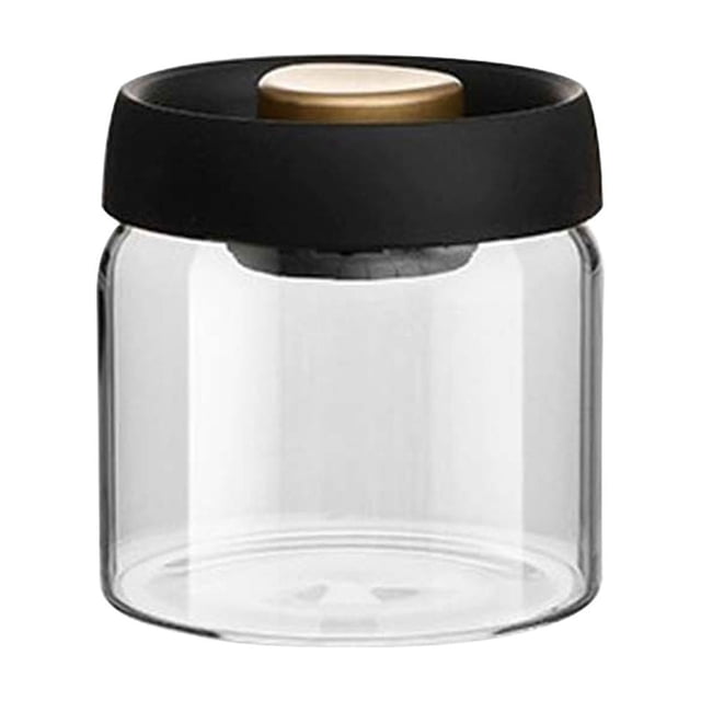 Kitchen Storage Containers,Storage Containers with Lids Glass Coffee Canister High Boron Silicon Canister Vacuum-Sealed Storage Jar Food-Grade Storage Container Kitchen Canister Freshnes