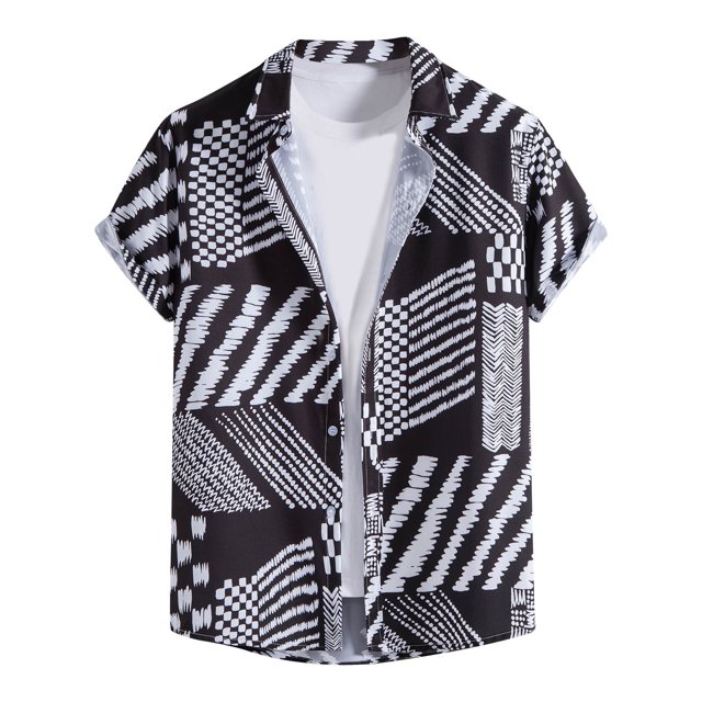 Cameland Chemise Décontractée à Manches Courtes pour Homme Style Hawaïen de Vacances Blouse T-Shirt