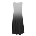 thumbnail image 5 of Babysbule Liquidation Robes d'Été pour Femmes, Mode Féminine Vacances Été Dégradé Imprimé Sans Manches Robe de Plage Fête, 5 of 5