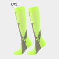 thumbnail image 4 of Chaussettes de Soccer Confortables Respirantes à Hydratation Bas de Soccer Chauffe-Maillot Mi-Mollet Extensibles Sport Plein Air Escalade Randonnée Vert Vert>L/TG, 4 of 8