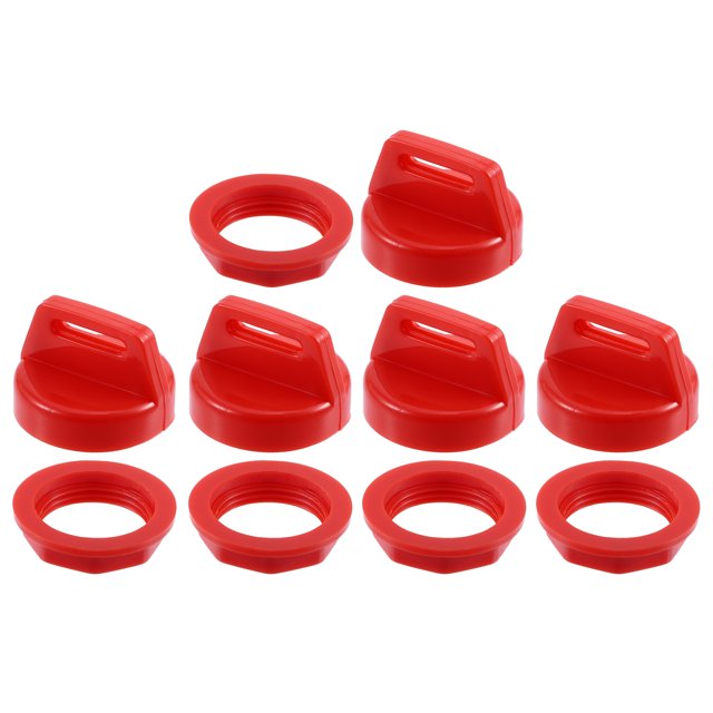 Unique Bargains Ensemble de 5 Capuchons de Clé d'Allumage UTV ATV 5433534 avec Écrou pour Polaris pour Ranger Brutus RZR Rouge
