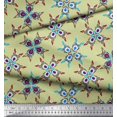 thumbnail image 3 of Soimoi Polyester Crepe Fabric Tiles Moroccan Print Fabric by Yard 42 Inch Wide, 3 of 3