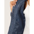 thumbnail image 5 of INSPIRE CHIC Costume d'Halloween pour Femme en Tweed à Carreaux, Ouvert à l'Avant, Blazer Court de Bureau Bleu Foncé m, 5 of 5