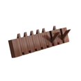 thumbnail image 4 of Siruishop Wall Mounted Coat Rack, Flip Down Wall Hook Rack, Decorative, Entryway Coat Rack walnut color 8 key, 4 of 8