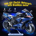 thumbnail image 4 of Electric Motorcycle ,Speed Up to 9mph Ride-On Motorcycle with Safety Auxiliary Wheels,Electric Dirt Bike for, 4 of 10