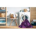thumbnail image 2 of Ahgly Tapis Rectangulaire Lavable en Machine Intérieur Transitionnel Orchidée Foncée Violet, 5 Pieds x 8 Pieds, 2 of 7