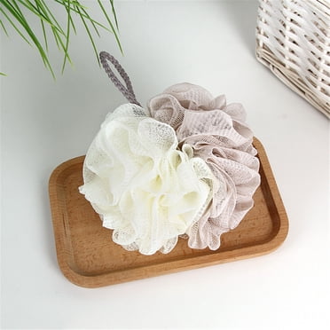 Leutsin Bath Loofah Shower,Bath Sponges for Shower,Bath Sponge Shower Loofahs,Sponge Pouf Body Scrubber Exfoliator Scrubber Ball,Mesh Bath and Shower Sponge for Kids Women Men Body Wash Bathroom