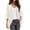 L-b-Beige, variant on 2025 Women Solid Short 3X Cardigan Sleeve Cropped Bolero Open Back Sweater Front Chiffon