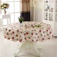 thumbnail image 5 of Nappe Ronde 70 Pouces, pour 6 Places Housse de Table Ronde, Housse de Table Ronde Résistante aux Taches, Lavable. pour Intérieur, Nappe Extérieure, Cuisine, Salle à Manger, Mariage, Fêtes, 5 of 5