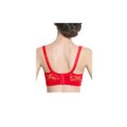 thumbnail image 2 of INSPIRE CHIC Women Full Cup Bras Breathable Comfort Floral Lace Full Coverage Non Padded Underwired Bra 44/100 Fit 42B/C Red, 2 of 6