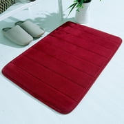 UsRHHA Absorbent Soft Memory Foam Mat, Bathroom Floor Shower Rug Decor, Machine Washable Non-slip Bath Mat