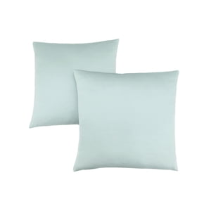 Monarch Specialties Pillows, Set Of 2, 18 X 18 Square, Insert Included, Decorative Throw, Accent, Sofa, Couch, Bedroom, Polyester, Hypoallergenic, Blue, Modern