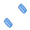 thumbnail image 2 of braveheart Buckle Colourful Lightweight Wear-resistant Waterproof Overall Clasp Replacement Easy Installment Distinctive Design Belt Clip Blue 2Set, 2 of 6