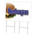 thumbnail image 1 of SignMission C-2436-DS-Hamburger 24 x 36 Po Hamburger Yard Signe et Pieu, 1 of 1