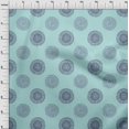 thumbnail image 4 of oneOone Rayon Light Blue Fabric Florals Sewing Material Print Fabric By The Yard 56 Inch Wide, 4 of 4
