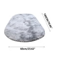 thumbnail image 3 of Hxlamzoo Fluffy Oval Area Rug, Soft Tie Dye Rug, Shaggy Colorful Rug, for Bedroom, Living Room, Teen Dorm, Baby Nursery, 11 Colors & 3 Sizes, 3 of 6