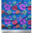 thumbnail image 1 of Soimoi Tissu Poly Georgette Tissu Imprimé Floral Artistique 1 Yard 42 Pouces de Large, 1 of 3