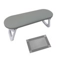 thumbnail image 2 of lionlar Hand Rest for Nail Hand Rest Cushion Professional Nail Cushion Nail Arm Rest for round corner grey, 2 of 7