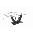 thumbnail image 2 of Table de salle à manger rectangulaire Canadian Norway Argent, 2 of 2