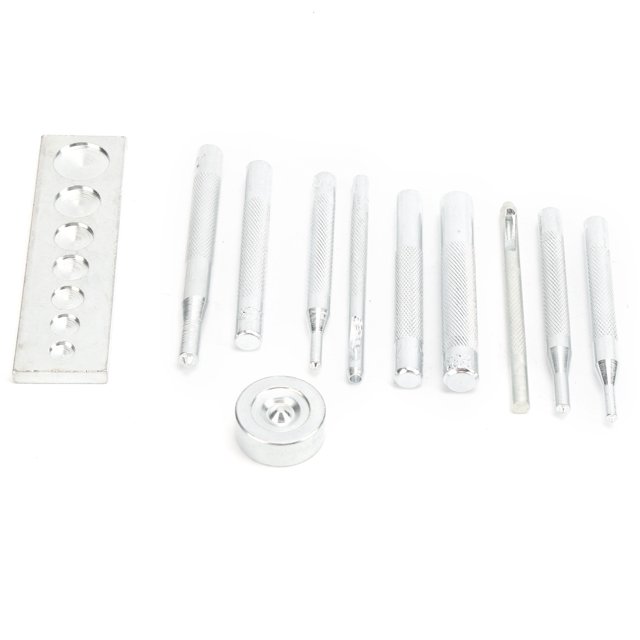 Outil d'Installation de Boutons-Pression, Acier Inoxydable Anti-Corrosion Robuste avec Bases pour Installation de Perforation