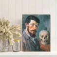 thumbnail image 2 of Qisvanset Man Holding Skull Canvas Print 12x16 Inch Gallery Wall Art, 2 of 8