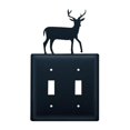 thumbnail image 1 of Village Wrought Iron ESS-3 Housse d'Interrupteur à Cerf Double - Noir, 1 of 3