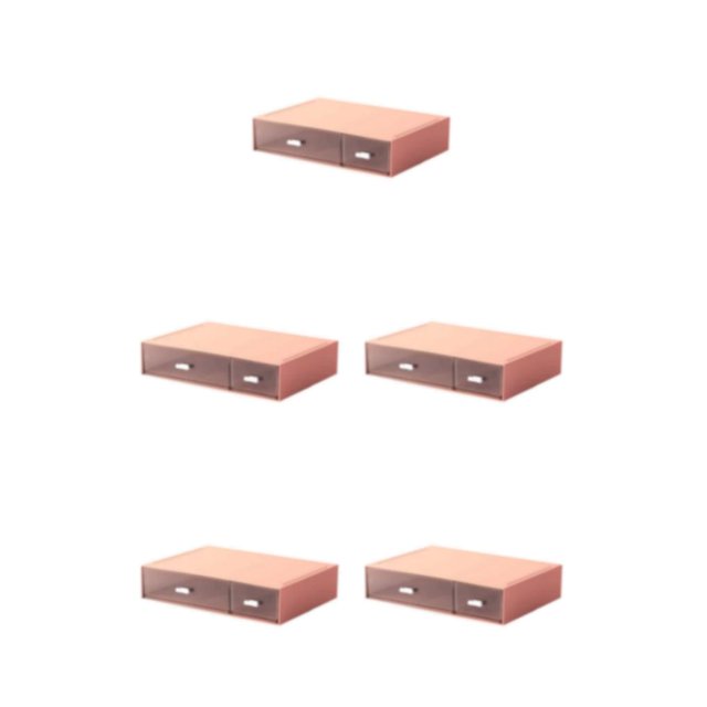 fastboy Neat And Tidy Storage Box - plify Life With Organized Storage Multilayer Stackable Desk Organizer pink 2 drawer 5Set