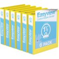 thumbnail image 1 of Davis Group, Easyview Premium, Round Ring, Customizable, View Binder, 6 Pack, 1.5", 1 of 3