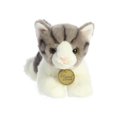 thumbnail image 2 of Aurora Stuffed Animals -Grey Tabby Cat 8", 2 of 2