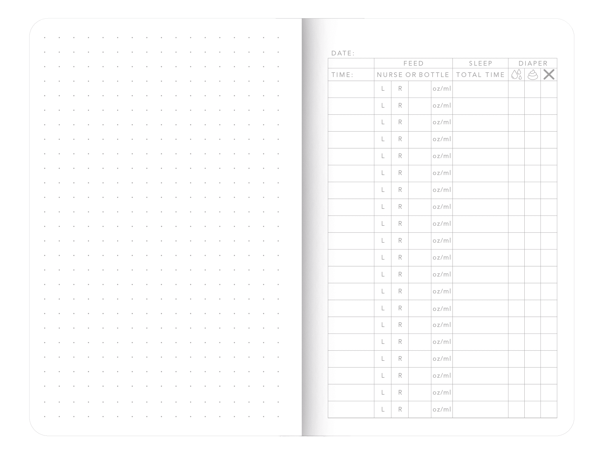 Mead Moments Pocket Journal - Feed & Sleep