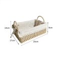thumbnail image 2 of Handmade Rattan Storage Basket Clothing Cosmetics Sundries Container for Dorm Bedroom , B, 2 of 8