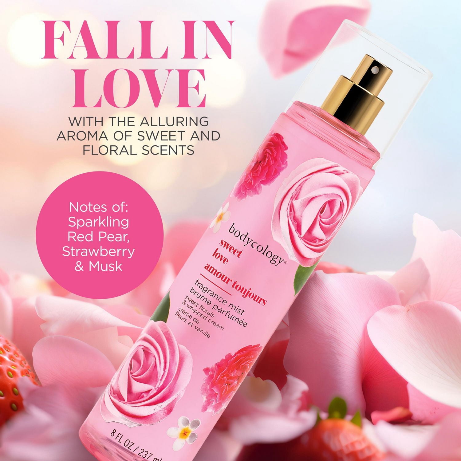 Bodycology Sweet Love Fragrance Mist, 237 ml