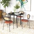 thumbnail image 2 of HOMCOM Foldable Dining Table, Round Drop Leaf Table with Wood Legs, 2 of 9