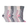 thumbnail image 1 of Gentle Grip - 6 Pairs Ladies Gentle Grip Non Elastic Crew Socks, 1 of 2