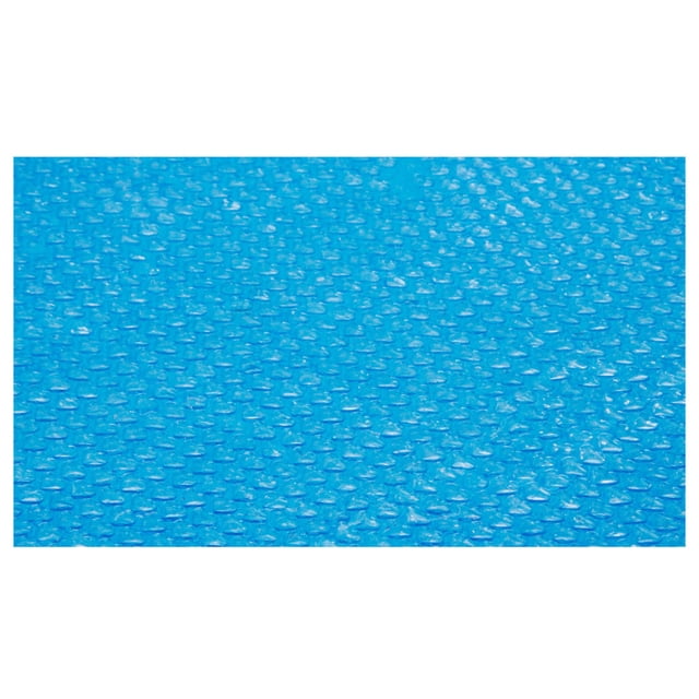 Pool Covers for Above Ground Pools 18 Foot Round Round Pool Cover Protector in blue, made of vinyl material. This 220x150 cm solar blanket reduces water evaporation by 95%, retains heat, and keeps debris out. Ideal for extending the swimming season, maintaining consistent water temperature, and protecting above-ground pools.